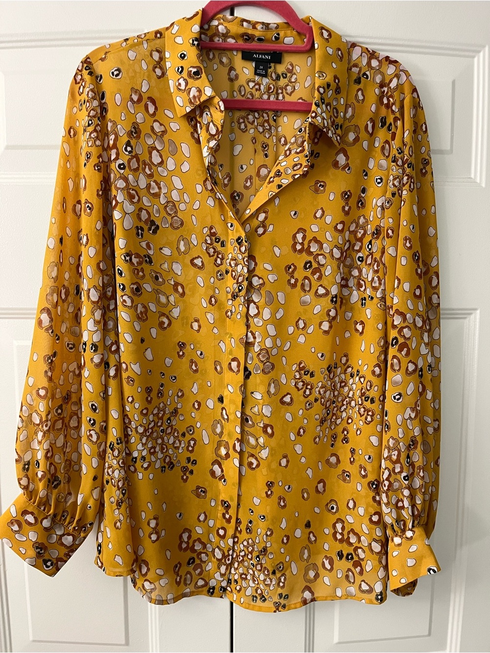 Alfani Lightweight Sheer Blouse